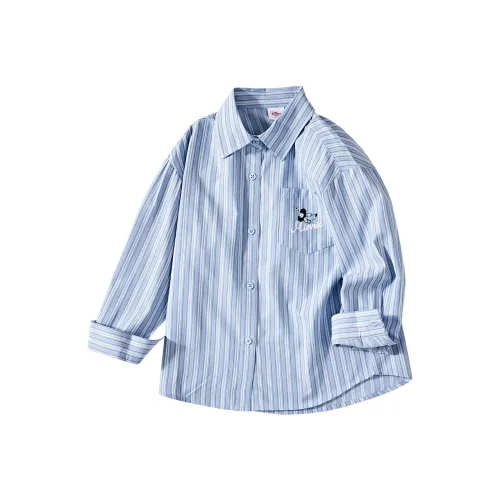 Disney Рубашка Синие Полосы для Детей Возраст 3-7 Лет