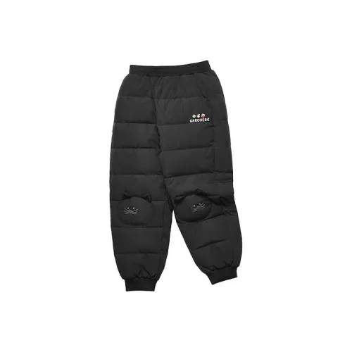 Skechers Kids Низ Мультяшный Буква Дети Возраст 3-7 лет Угольно-черный