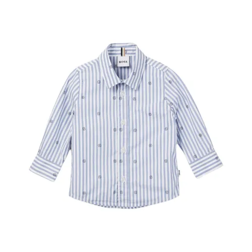 Hugo Boss Рубашка Светло-синяя для малышей и детей дошкольного возраста