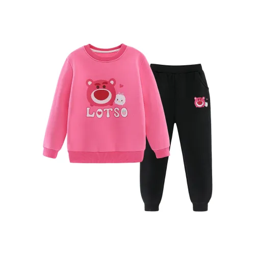 Disney Повседневная Спортивная Одежда Розовый Красный Детский