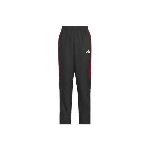 Adidas WIND.RDY SS25 Умеренный Детские тренировочные штаны Унисекс Дети 3-7 лет Черный Красный