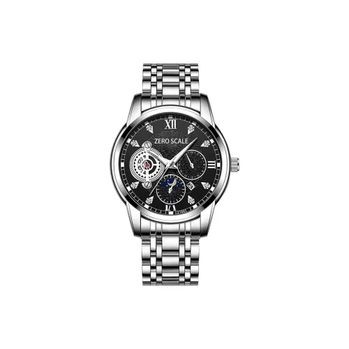 Zero Scale THREE Eyed Realm Коллекция Кварцевый механизм Ремешок из нержавеющей стали Часы Мужские Белый циферблат