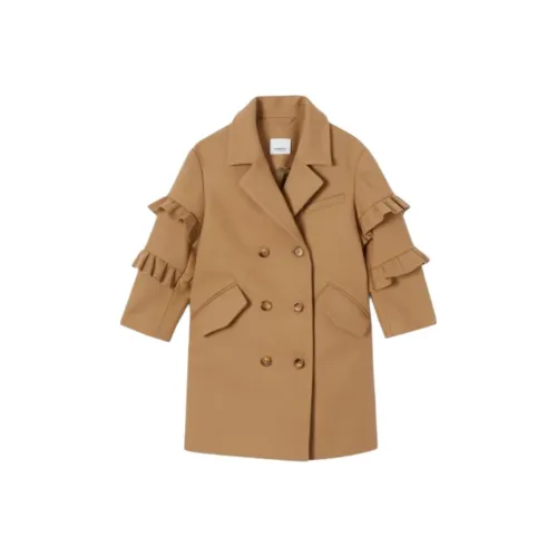 Burberry Нейлон Пальто Весна-осень Зимний Детский Коричневый