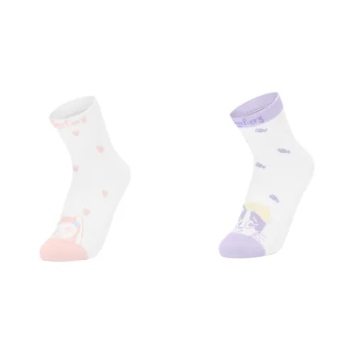Skechers Kids Носки 2 упаковки Светлый Снег Синий Кристальный Розовый Малыш