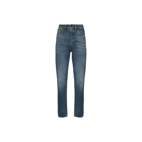 SAINT LAURENT Синие Женские Джинсы