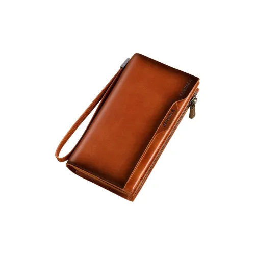 Gorora Кошелек из крупнозернистой текстуры коровьей кожи Унисекс Желтый Коричневый Кофейный Классический Черный Синий Серый