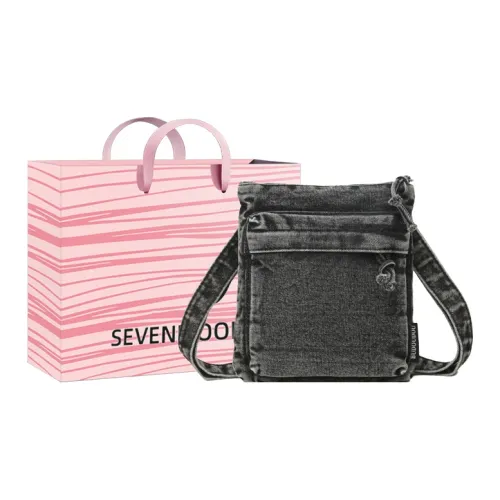 SEVENMOONS Denim Сумка через плечо Женская Черная Светло-синяя Темно-синяя