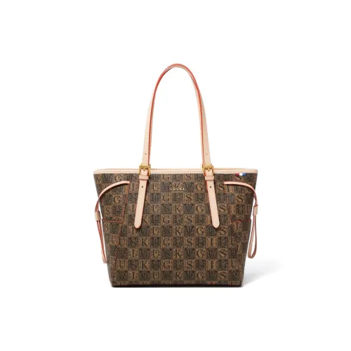 GUSKI Сумка Tote из крупнозернистой текстуры коровьей кожи сумка через плечо женская многоцветная