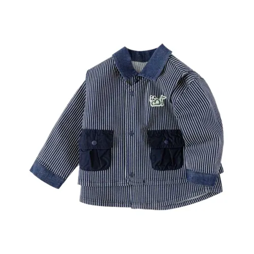 Balabala Детский топ FW24 комплект из двух предметов белый и синий тон для младенцев и малышей