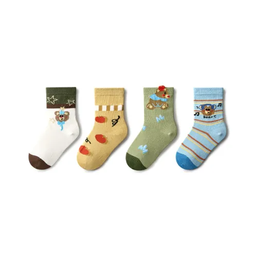 PRIMEET Носки 4 шт Медвежонок Вечеринка 4 шт Дети 3-7 лет