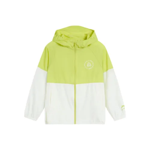 LINING YOUNG Feng Пальто Sports Life Collection Желтый Светлячок Зеленый Сливочный Дети Возраст 3-7 лет