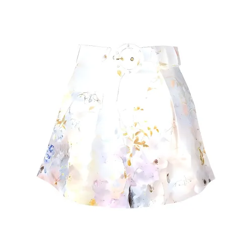 Zimmermann Белые Женские Повседневные Шорты