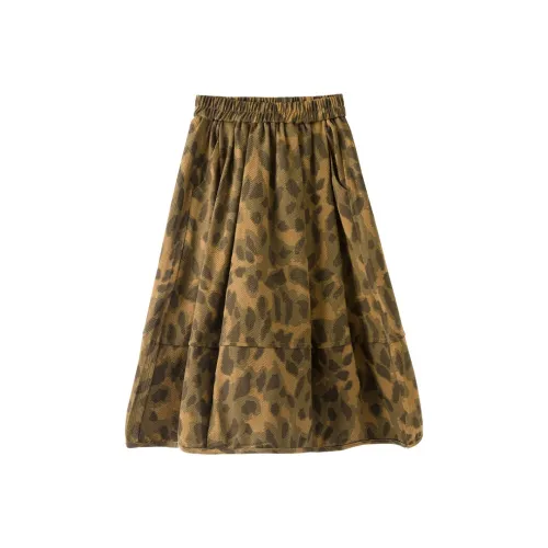 Youyou 1 Point Юбка с леопардовым принтом Подростки