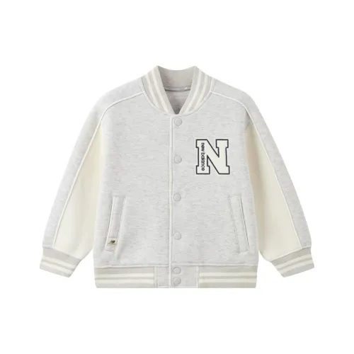 New Balance совместный бренд Бейсбольная куртка Фотиния Серый Дети Возраст 3-7 лет