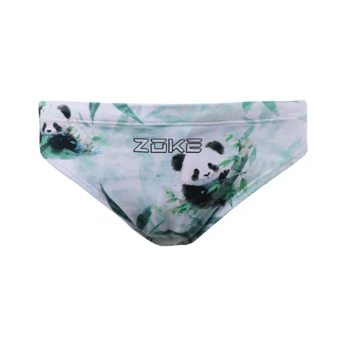 ZOKE Детский купальник серый зеленый белый с дизайном панды и цветочным узором для детей 3-7 лет