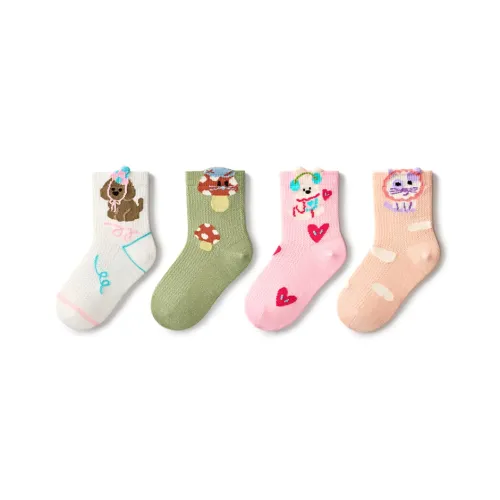 PRIMEET Носки 4 пачки Гриб Лили 4 пачки Детские