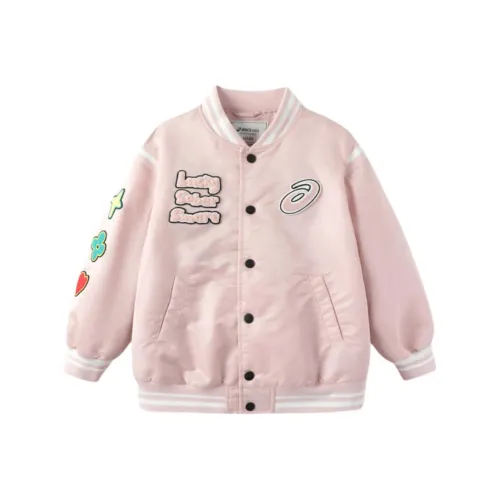 Asics x SHEJISHI LIANMINGKUAN X YISHUJIA LIANMINGKUAN Бейсбольная куртка Urban Light Trend Розовый Подростки
