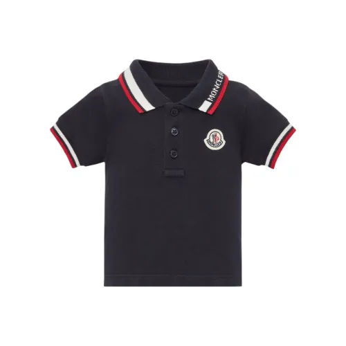MONCLER Поло Морской Синий Для Малышей и Детей