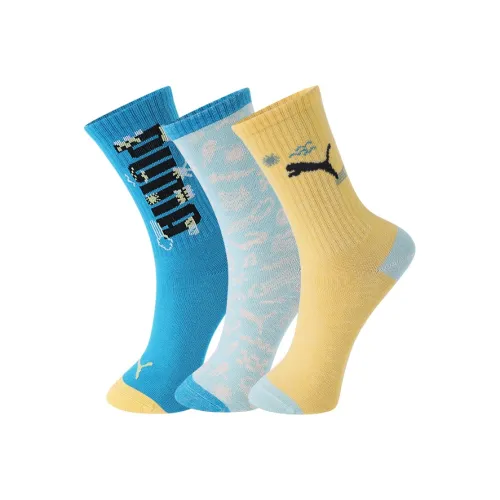 PUMA Синие/желтые Носки для школьников