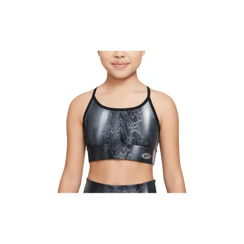 nike Многоцветный топ на бретелях с эластичностью детский черный