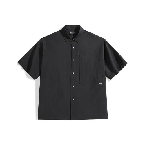 PEACEBIRD MEN Черный 1 Мужская Рубашка