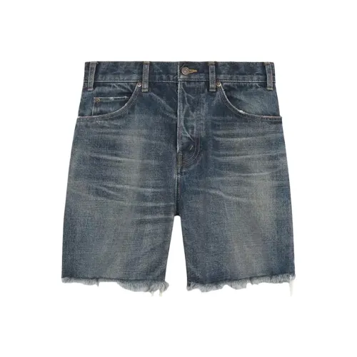 CELINE Мужские синие джинсовые шорты