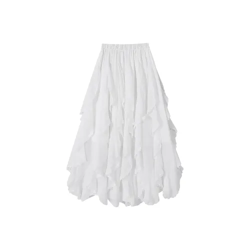 Ning Cai Yuer Повседневный Длинный Юбка Женские