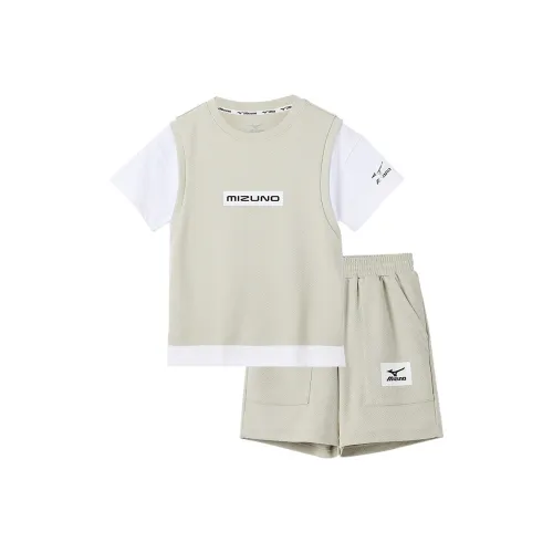 Mizuno Повседневная спортивная одежда Ванильно-зеленый Детский