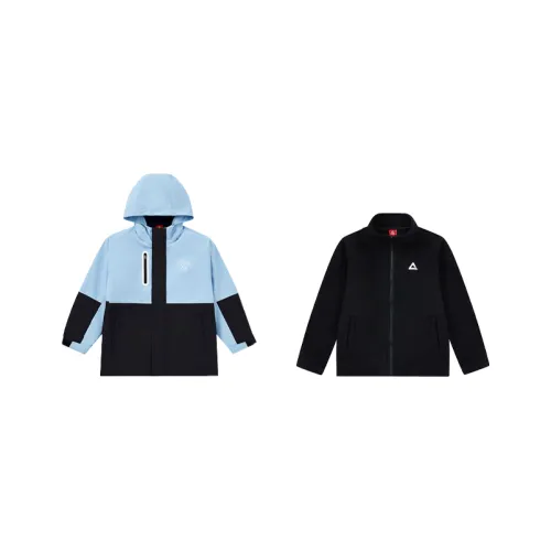 PEAK Черная школьная куртка из мягкого материала для детей