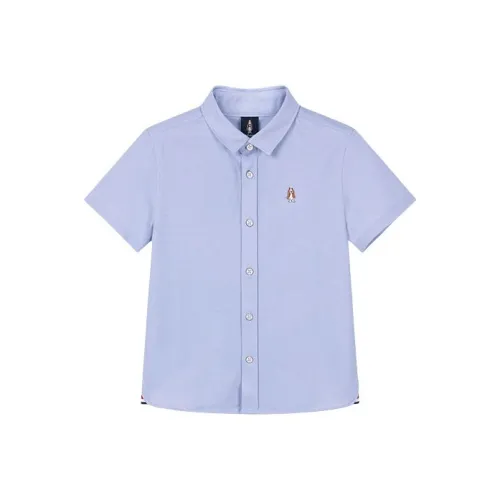 Hush Puppies SS25 Однотонный Детский Топ Лето Подростки Оксфорд