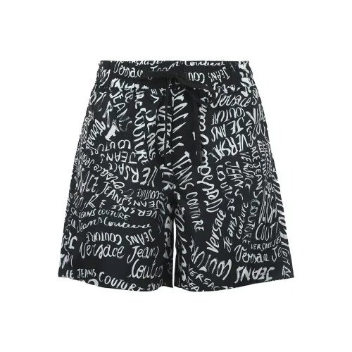 VERSACE JEANS COUTURE SS25 Повседневные шорты Мужские Черные