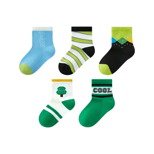 YOUKESHU Носки 5 пар для детей 3-7 лет