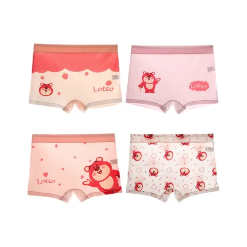 Disney Strawberry Bear Series Нижнее белье 4 шт Детское