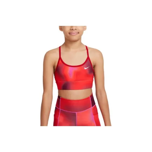 NIKE Dri Fit Фитнес-красный Kids Бандо / Бюстгальтеры / Спортивные бюстгальтеры