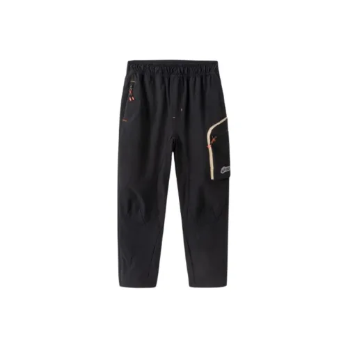 Asics Японский стиль Легкий тренд Брюки Черный Подростки