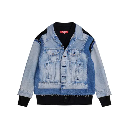 JUNYA WATANABE Индиго Мужские Джинсовые Куртки