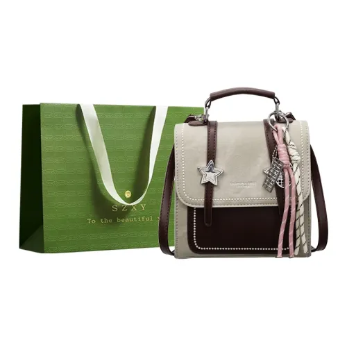 Three Ducklings ПУ (полиуретан) Рюкзак Женские Джинсовый синий Темный чайный Экрю