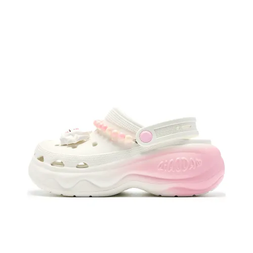 Shan Hai Jing x QIAODAN Сабо Женские Белые Розовые