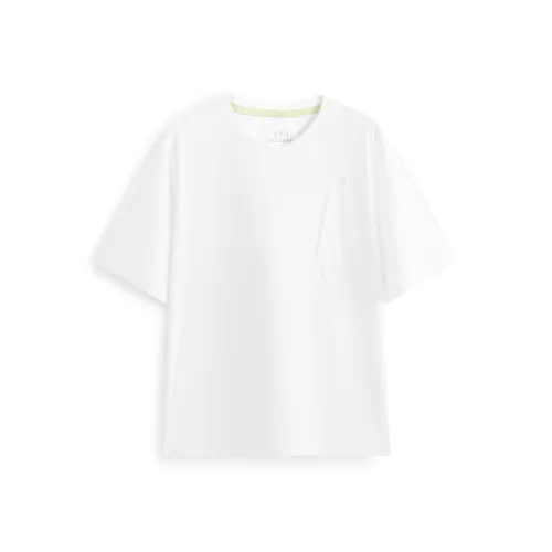 PEACEBIRD MEN Морозно-белый Зеленый 1 Мужская T-рубашка