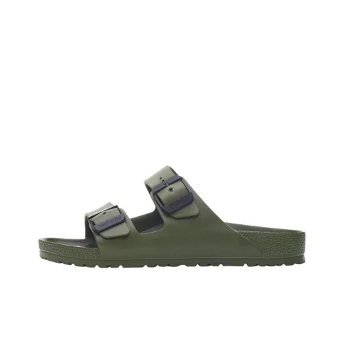 Birkenstock Arizona EVA Устойчивые к истиранию Слипоны Унисекс Хаки Зеленый Узкая версия