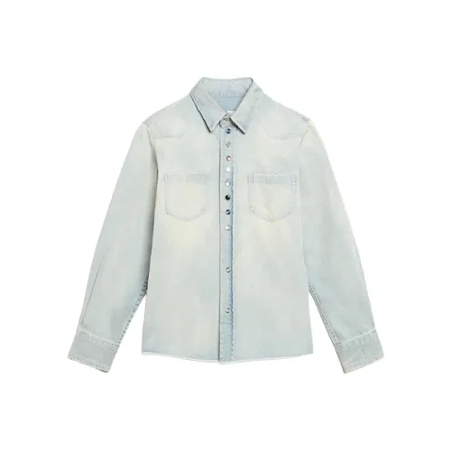 Golden Goose Blue Детские джинсовые рубашки