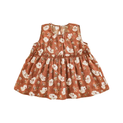 YOEHYAUL Рубашка Babydoll Топ Апельсин Дети Возраст 3-7 лет