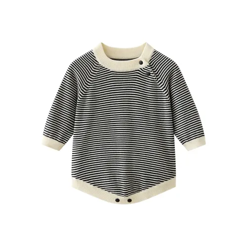 EN HENN Комбинезон Черно-белые полосы для младенцев и малышей