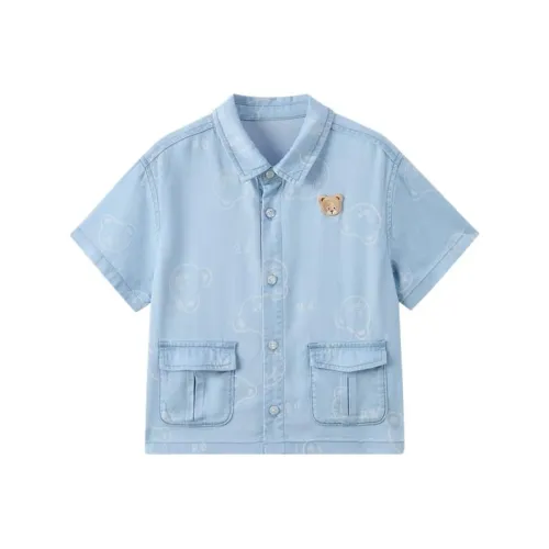 PAW IN PAW Рубашка SS25 Джинсовый синий Дети Возраст 3-7 лет