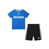 Комплект одежды (Синяя короткая рубашка с коротким рукавом + черные шорты)