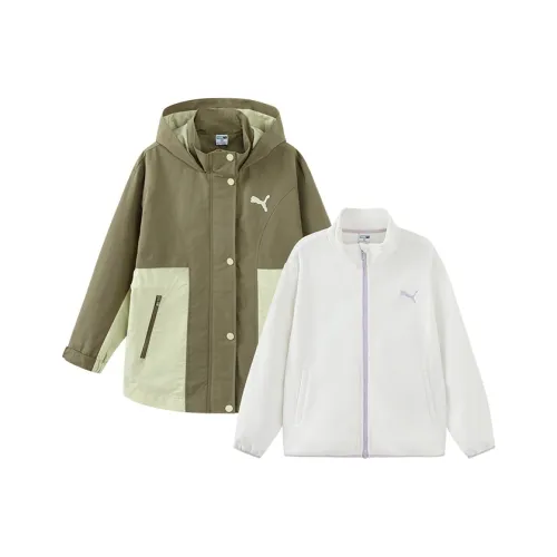 PUMA Ветровка Два PIECE WISEWINDPROOF Куртка г Прохладный Моль Желтый Для детей от 3 до 7 лет