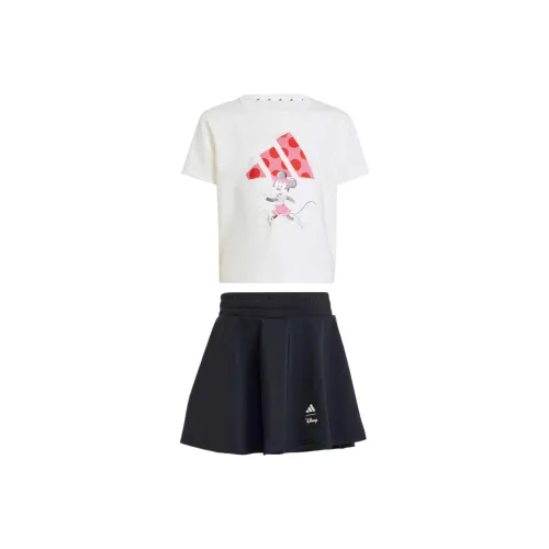 Детский комплект Adidas Climacool Disney с юбкой для детей 3-7 лет серый и белый