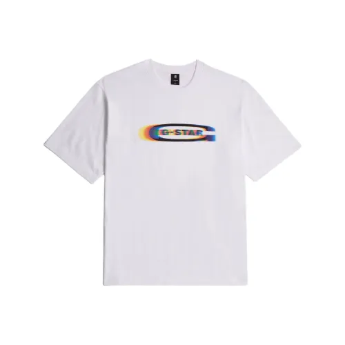 STAR Натуральный Белый Мужская T-Рубашка