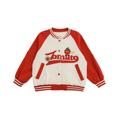 YOEHYAUL Бейсбольная куртка красный для детей 3-7 лет
