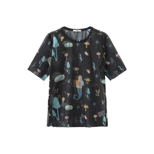 INITIAL BKP/Черный рисунок Женские футболки